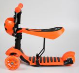 Luxusné detské odrážadlo / kolobežka 2 v 1 s košíkom na všetky dôležité drobnosti oranžové RCskladem
