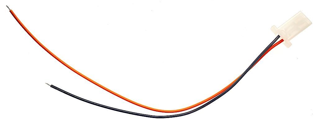 Kabel k regulátoru 2PIN konektor SAMICE - černooranžový